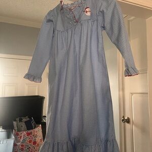 Blue Checkered Kids Dress